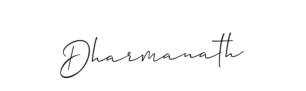 Make a beautiful signature design for name Dharmanath. With this signature (Allison_Script) style, you can create a handwritten signature for free. Dharmanath signature style 2 images and pictures png