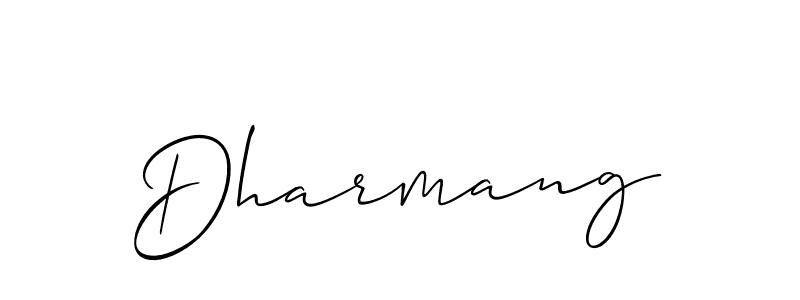 if you are searching for the best signature style for your name Dharmang. so please give up your signature search. here we have designed multiple signature styles  using Allison_Script. Dharmang signature style 2 images and pictures png