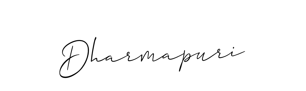 Use a signature maker to create a handwritten signature online. With this signature software, you can design (Allison_Script) your own signature for name Dharmapuri. Dharmapuri signature style 2 images and pictures png