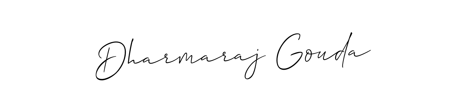 How to Draw Dharmaraj Gouda signature style? Allison_Script is a latest design signature styles for name Dharmaraj Gouda. Dharmaraj Gouda signature style 2 images and pictures png