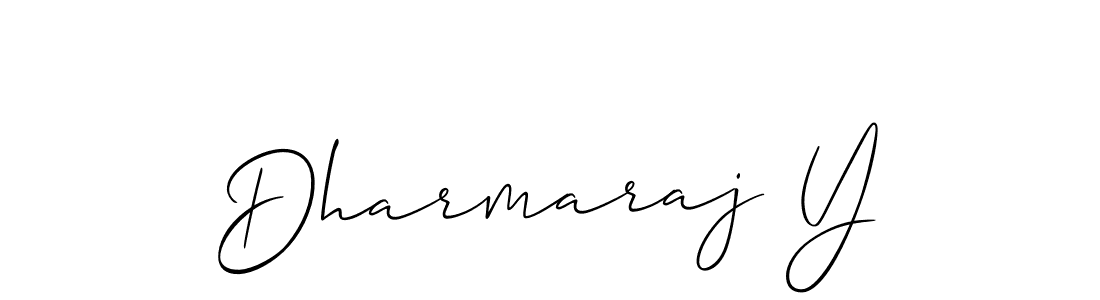 The best way (Allison_Script) to make a short signature is to pick only two or three words in your name. The name Dharmaraj Y include a total of six letters. For converting this name. Dharmaraj Y signature style 2 images and pictures png