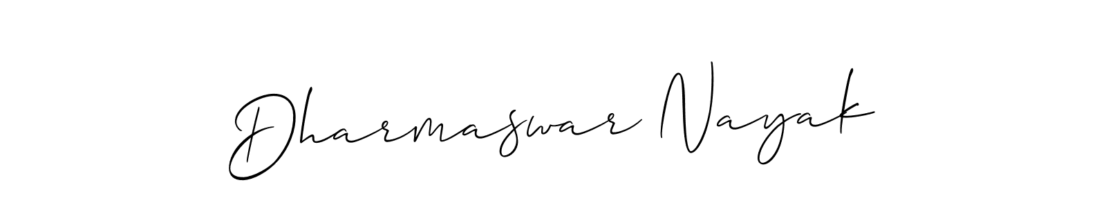 Design your own signature with our free online signature maker. With this signature software, you can create a handwritten (Allison_Script) signature for name Dharmaswar Nayak. Dharmaswar Nayak signature style 2 images and pictures png