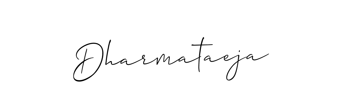 Also we have Dharmataeja name is the best signature style. Create professional handwritten signature collection using Allison_Script autograph style. Dharmataeja signature style 2 images and pictures png
