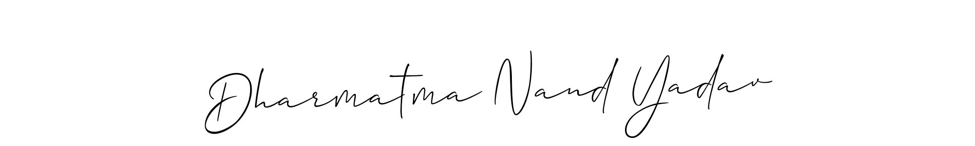Make a beautiful signature design for name Dharmatma Nand Yadav. With this signature (Allison_Script) style, you can create a handwritten signature for free. Dharmatma Nand Yadav signature style 2 images and pictures png