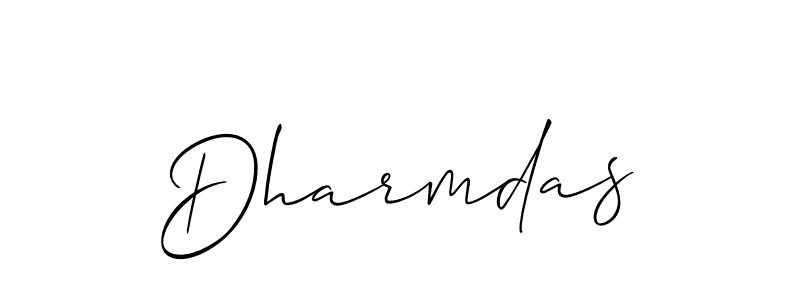 Also we have Dharmdas name is the best signature style. Create professional handwritten signature collection using Allison_Script autograph style. Dharmdas signature style 2 images and pictures png
