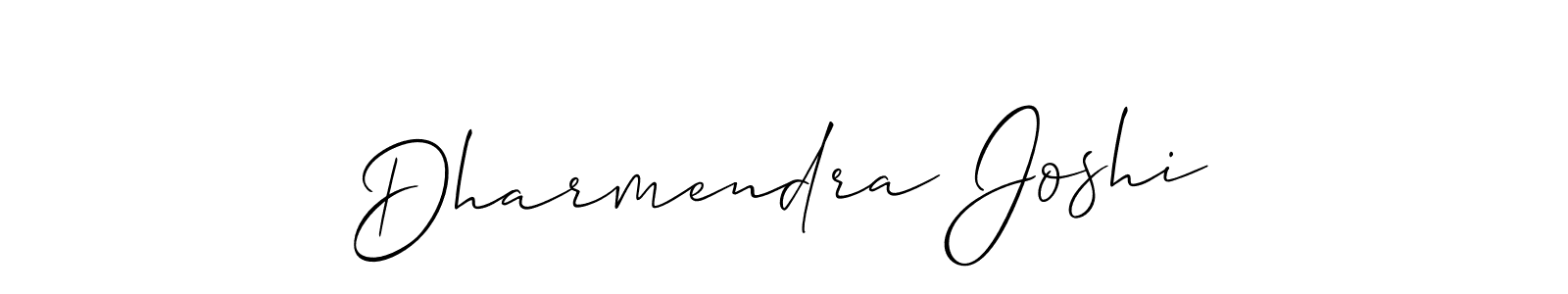 The best way (Allison_Script) to make a short signature is to pick only two or three words in your name. The name Dharmendra Joshi include a total of six letters. For converting this name. Dharmendra Joshi signature style 2 images and pictures png