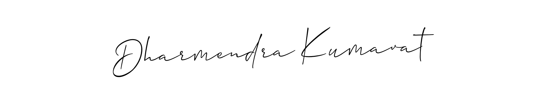 You should practise on your own different ways (Allison_Script) to write your name (Dharmendra Kumavat) in signature. don't let someone else do it for you. Dharmendra Kumavat signature style 2 images and pictures png