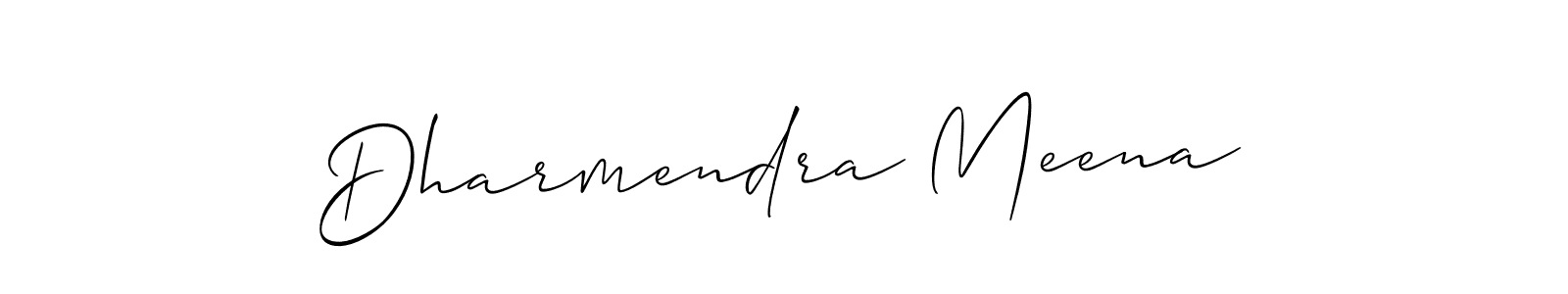 Also You can easily find your signature by using the search form. We will create Dharmendra Meena name handwritten signature images for you free of cost using Allison_Script sign style. Dharmendra Meena signature style 2 images and pictures png