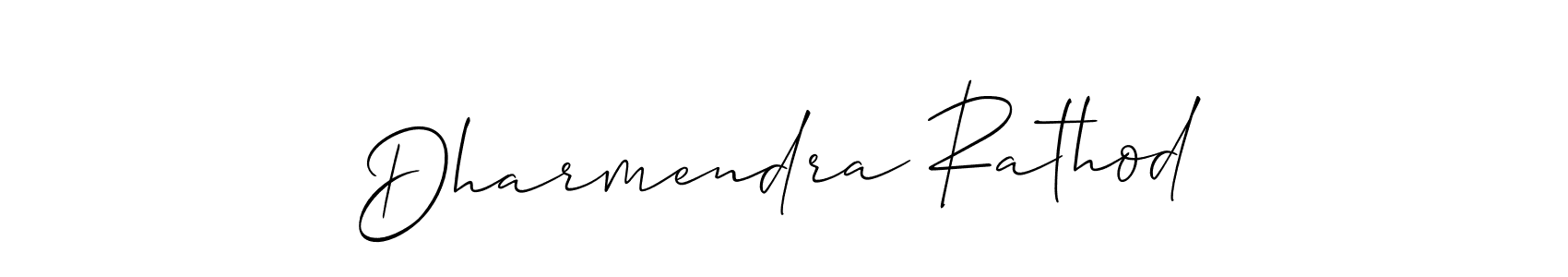 Use a signature maker to create a handwritten signature online. With this signature software, you can design (Allison_Script) your own signature for name Dharmendra Rathod. Dharmendra Rathod signature style 2 images and pictures png