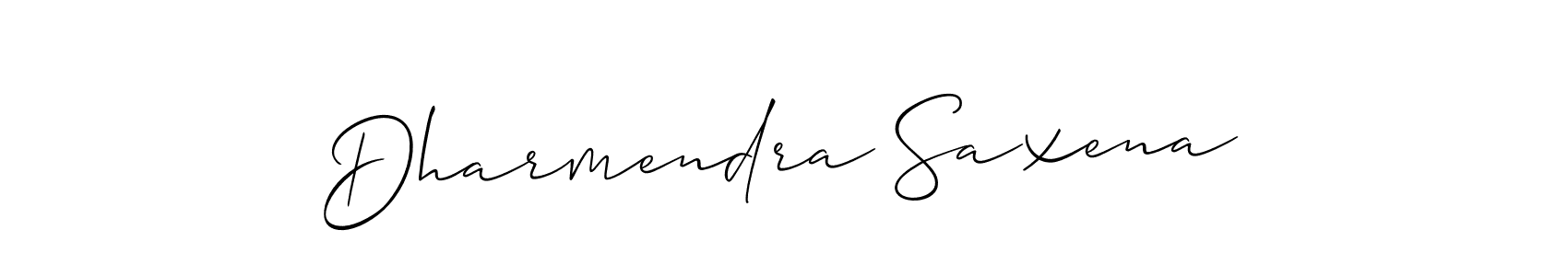 if you are searching for the best signature style for your name Dharmendra Saxena. so please give up your signature search. here we have designed multiple signature styles  using Allison_Script. Dharmendra Saxena signature style 2 images and pictures png