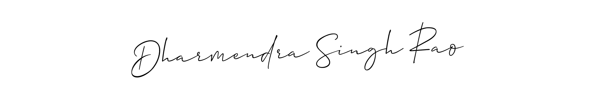 How to make Dharmendra Singh Rao name signature. Use Allison_Script style for creating short signs online. This is the latest handwritten sign. Dharmendra Singh Rao signature style 2 images and pictures png