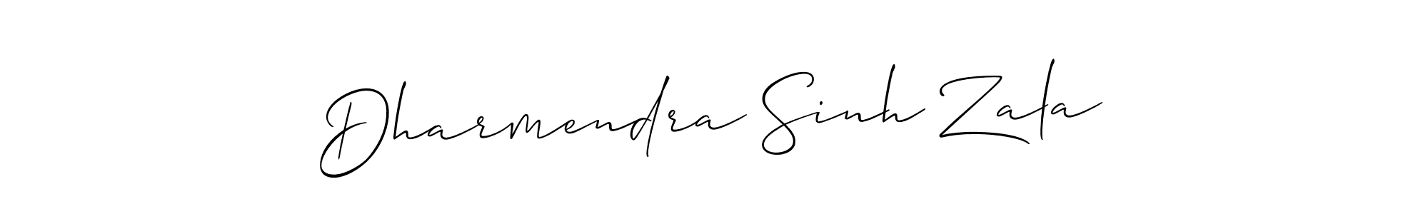 Also You can easily find your signature by using the search form. We will create Dharmendra Sinh Zala name handwritten signature images for you free of cost using Allison_Script sign style. Dharmendra Sinh Zala signature style 2 images and pictures png