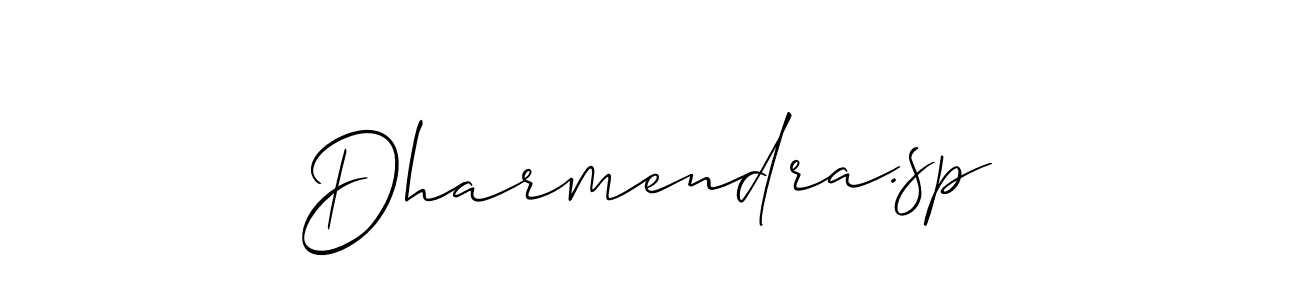 Create a beautiful signature design for name Dharmendra.sp. With this signature (Allison_Script) fonts, you can make a handwritten signature for free. Dharmendra.sp signature style 2 images and pictures png