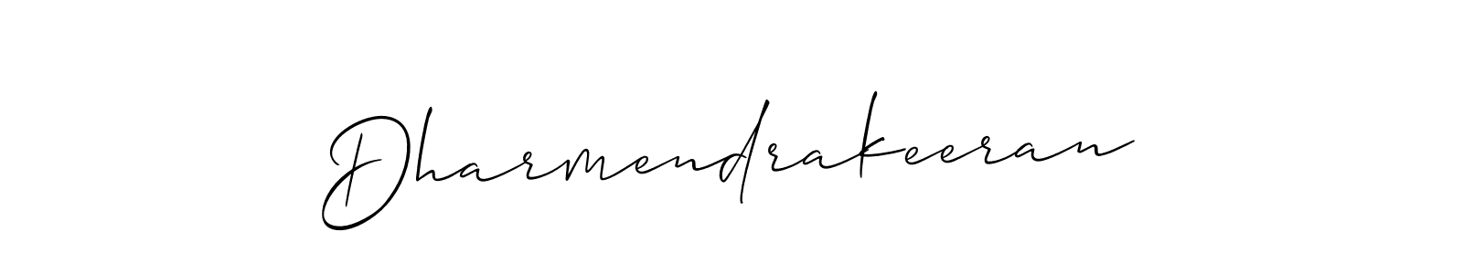 Create a beautiful signature design for name Dharmendrakeeran. With this signature (Allison_Script) fonts, you can make a handwritten signature for free. Dharmendrakeeran signature style 2 images and pictures png