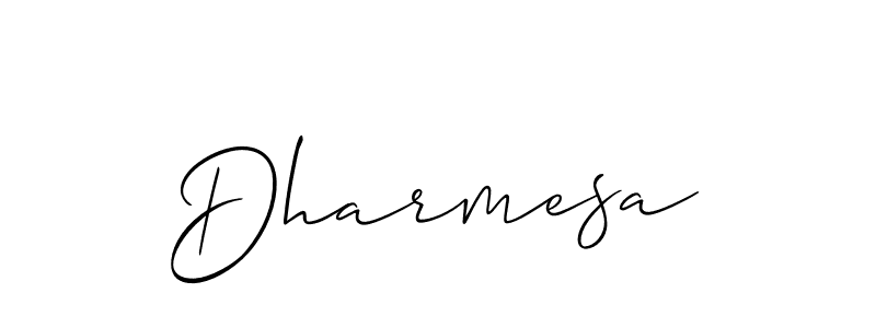 How to make Dharmesa signature? Allison_Script is a professional autograph style. Create handwritten signature for Dharmesa name. Dharmesa signature style 2 images and pictures png