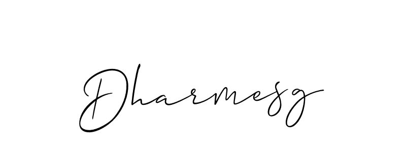 Make a beautiful signature design for name Dharmesg. With this signature (Allison_Script) style, you can create a handwritten signature for free. Dharmesg signature style 2 images and pictures png