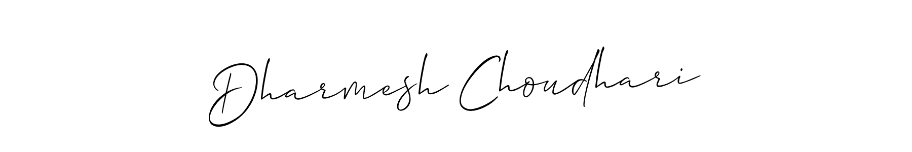 Design your own signature with our free online signature maker. With this signature software, you can create a handwritten (Allison_Script) signature for name Dharmesh Choudhari. Dharmesh Choudhari signature style 2 images and pictures png