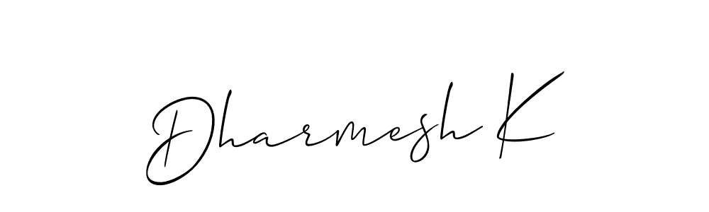 Make a beautiful signature design for name Dharmesh K. Use this online signature maker to create a handwritten signature for free. Dharmesh K signature style 2 images and pictures png