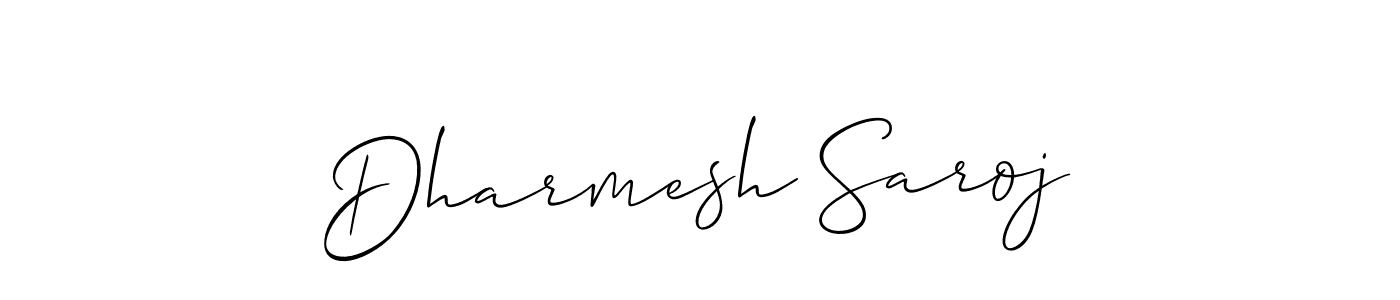 Make a beautiful signature design for name Dharmesh Saroj. Use this online signature maker to create a handwritten signature for free. Dharmesh Saroj signature style 2 images and pictures png
