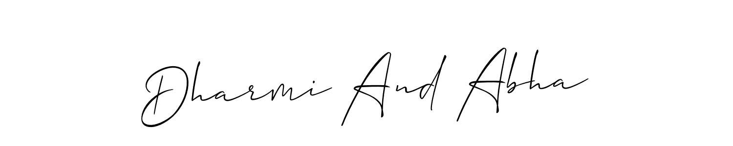 Here are the top 10 professional signature styles for the name Dharmi And Abha. These are the best autograph styles you can use for your name. Dharmi And Abha signature style 2 images and pictures png