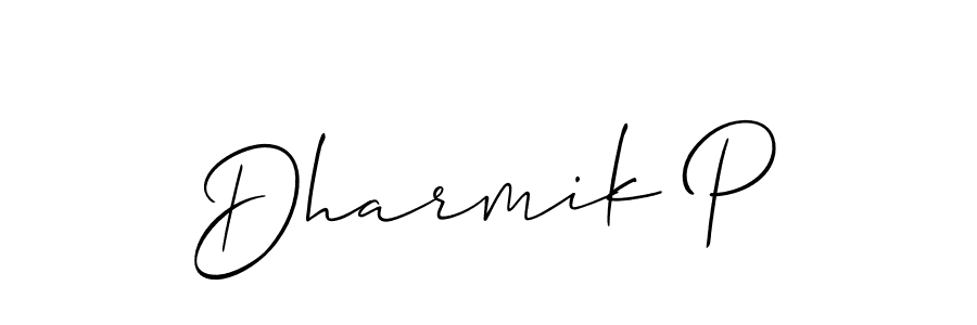 Check out images of Autograph of Dharmik P name. Actor Dharmik P Signature Style. Allison_Script is a professional sign style online. Dharmik P signature style 2 images and pictures png