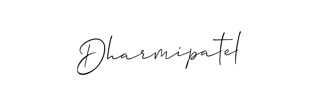 How to make Dharmipatel signature? Allison_Script is a professional autograph style. Create handwritten signature for Dharmipatel name. Dharmipatel signature style 2 images and pictures png