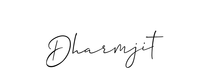 How to make Dharmjit signature? Allison_Script is a professional autograph style. Create handwritten signature for Dharmjit name. Dharmjit signature style 2 images and pictures png