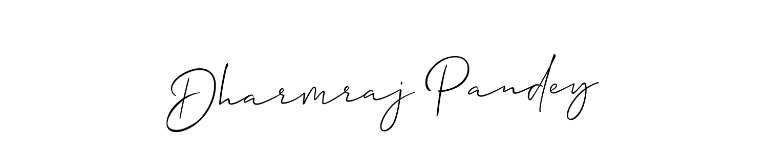 How to make Dharmraj Pandey name signature. Use Allison_Script style for creating short signs online. This is the latest handwritten sign. Dharmraj Pandey signature style 2 images and pictures png