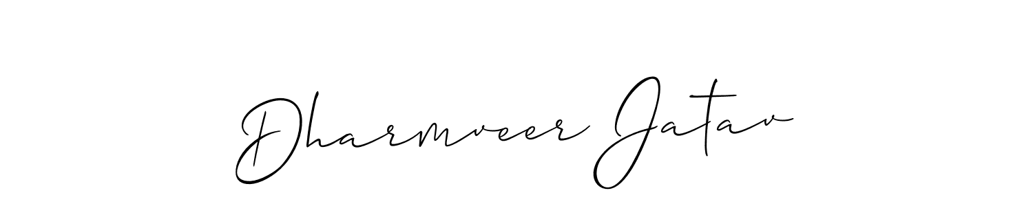 Similarly Allison_Script is the best handwritten signature design. Signature creator online .You can use it as an online autograph creator for name Dharmveer Jatav. Dharmveer Jatav signature style 2 images and pictures png
