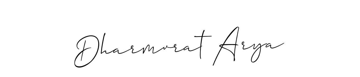 How to make Dharmvrat Arya signature? Allison_Script is a professional autograph style. Create handwritten signature for Dharmvrat Arya name. Dharmvrat Arya signature style 2 images and pictures png