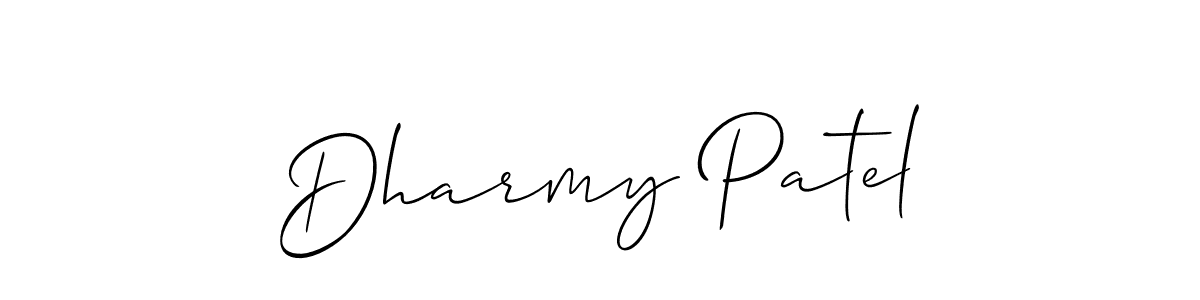 This is the best signature style for the Dharmy Patel name. Also you like these signature font (Allison_Script). Mix name signature. Dharmy Patel signature style 2 images and pictures png