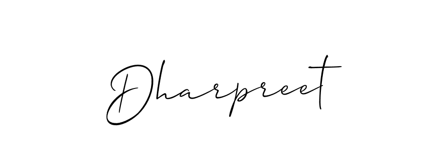 Best and Professional Signature Style for Dharpreet. Allison_Script Best Signature Style Collection. Dharpreet signature style 2 images and pictures png