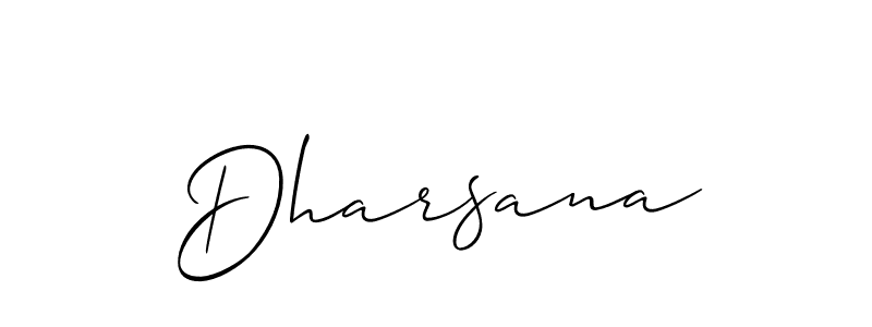 Also we have Dharsana name is the best signature style. Create professional handwritten signature collection using Allison_Script autograph style. Dharsana signature style 2 images and pictures png