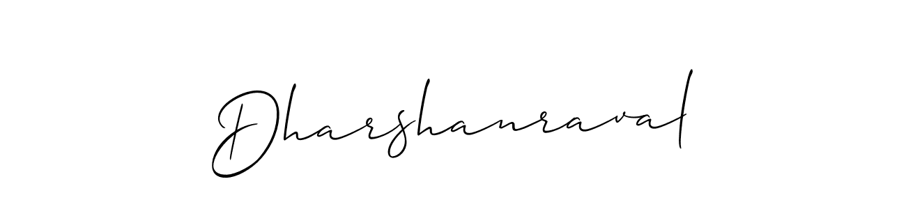 How to make Dharshanraval name signature. Use Allison_Script style for creating short signs online. This is the latest handwritten sign. Dharshanraval signature style 2 images and pictures png