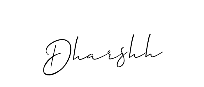 Dharshh stylish signature style. Best Handwritten Sign (Allison_Script) for my name. Handwritten Signature Collection Ideas for my name Dharshh. Dharshh signature style 2 images and pictures png