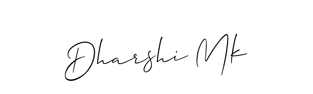 Allison_Script is a professional signature style that is perfect for those who want to add a touch of class to their signature. It is also a great choice for those who want to make their signature more unique. Get Dharshi Mk name to fancy signature for free. Dharshi Mk signature style 2 images and pictures png