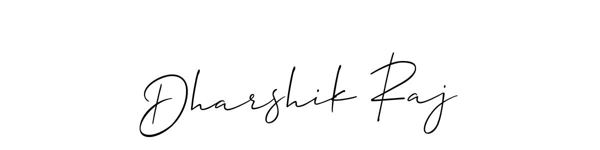 Dharshik Raj stylish signature style. Best Handwritten Sign (Allison_Script) for my name. Handwritten Signature Collection Ideas for my name Dharshik Raj. Dharshik Raj signature style 2 images and pictures png