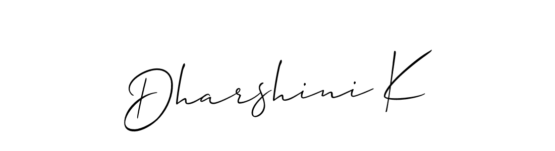 Make a beautiful signature design for name Dharshini K. Use this online signature maker to create a handwritten signature for free. Dharshini K signature style 2 images and pictures png