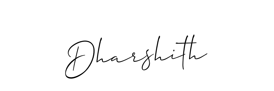 The best way (Allison_Script) to make a short signature is to pick only two or three words in your name. The name Dharshith include a total of six letters. For converting this name. Dharshith signature style 2 images and pictures png