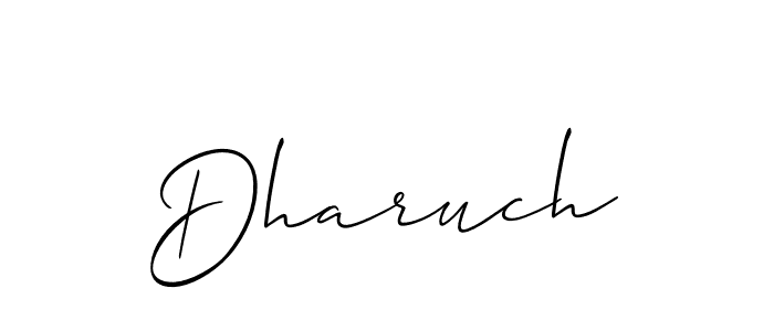 Make a beautiful signature design for name Dharuch. With this signature (Allison_Script) style, you can create a handwritten signature for free. Dharuch signature style 2 images and pictures png