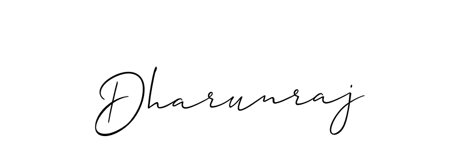 How to Draw Dharunraj signature style? Allison_Script is a latest design signature styles for name Dharunraj. Dharunraj signature style 2 images and pictures png