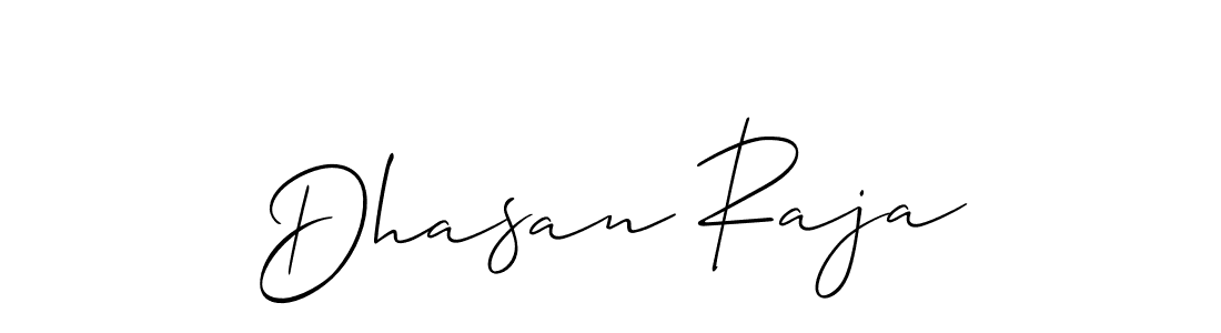 Create a beautiful signature design for name Dhasan Raja. With this signature (Allison_Script) fonts, you can make a handwritten signature for free. Dhasan Raja signature style 2 images and pictures png