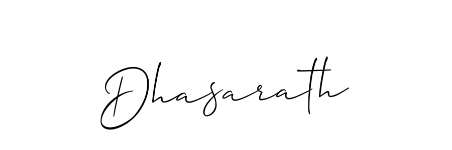 Also we have Dhasarath name is the best signature style. Create professional handwritten signature collection using Allison_Script autograph style. Dhasarath signature style 2 images and pictures png