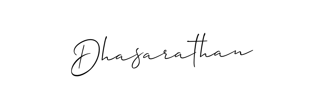 Use a signature maker to create a handwritten signature online. With this signature software, you can design (Allison_Script) your own signature for name Dhasarathan. Dhasarathan signature style 2 images and pictures png