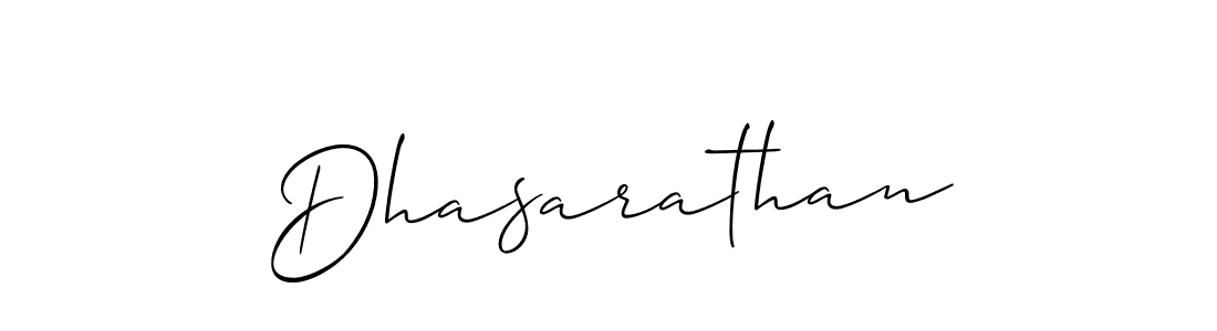 Use a signature maker to create a handwritten signature online. With this signature software, you can design (Allison_Script) your own signature for name Dhasarathan. Dhasarathan signature style 2 images and pictures png