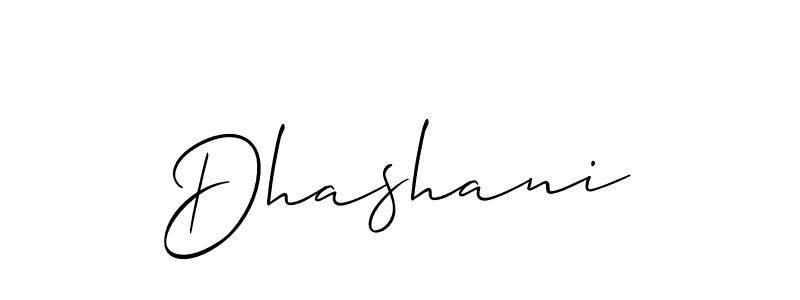 The best way (Allison_Script) to make a short signature is to pick only two or three words in your name. The name Dhashani include a total of six letters. For converting this name. Dhashani signature style 2 images and pictures png
