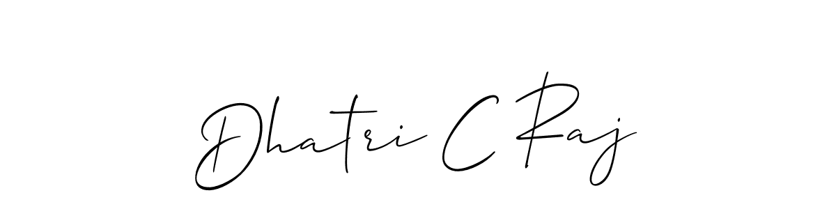 Once you've used our free online signature maker to create your best signature Allison_Script style, it's time to enjoy all of the benefits that Dhatri C Raj name signing documents. Dhatri C Raj signature style 2 images and pictures png