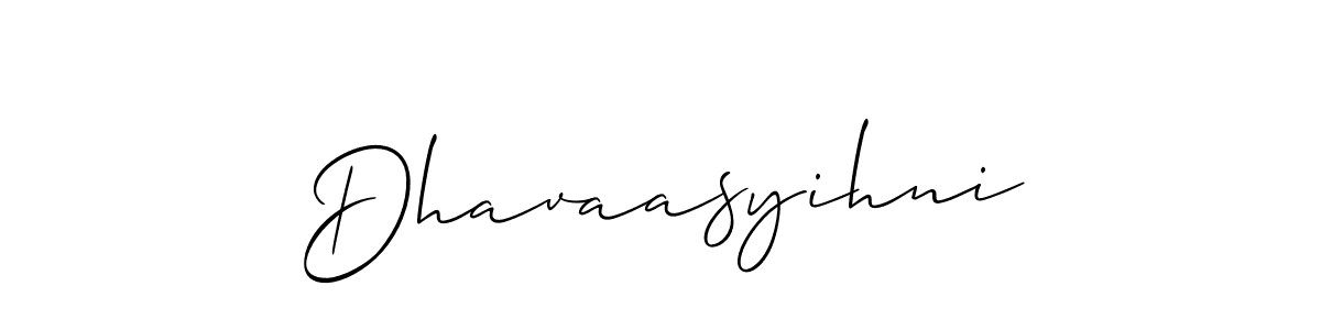 Similarly Allison_Script is the best handwritten signature design. Signature creator online .You can use it as an online autograph creator for name Dhavaasyihni. Dhavaasyihni signature style 2 images and pictures png