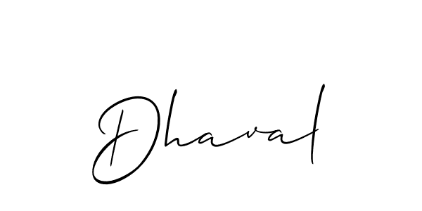 How to make Dhaval name signature. Use Allison_Script style for creating short signs online. This is the latest handwritten sign. Dhaval signature style 2 images and pictures png