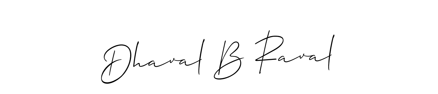 How to Draw Dhaval B Raval signature style? Allison_Script is a latest design signature styles for name Dhaval B Raval. Dhaval B Raval signature style 2 images and pictures png